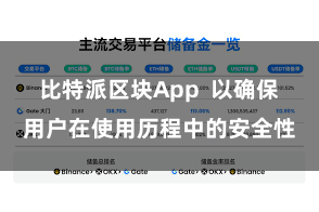 比特派区块App  以确保用户在使用历程中的安全性