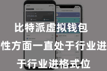 比特派虚拟钱包  在安全性方面一直处于行业进格式位